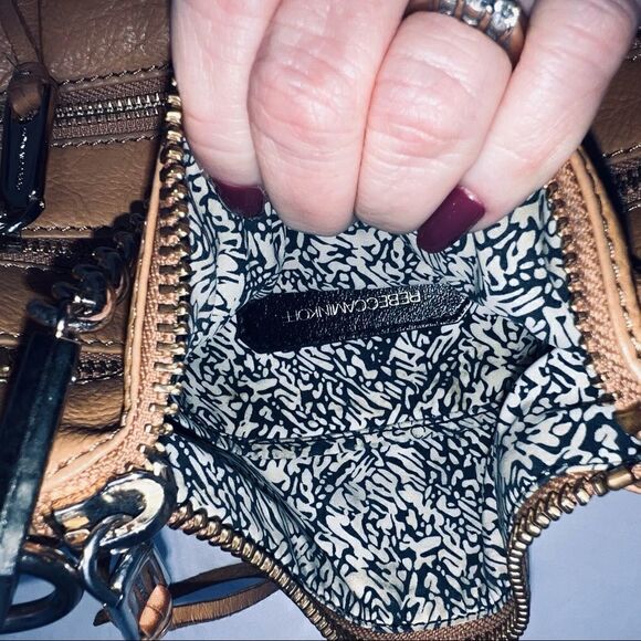 Rebecca Minkoff Tan Leather Crossbody Bag - Picture 9 of 10